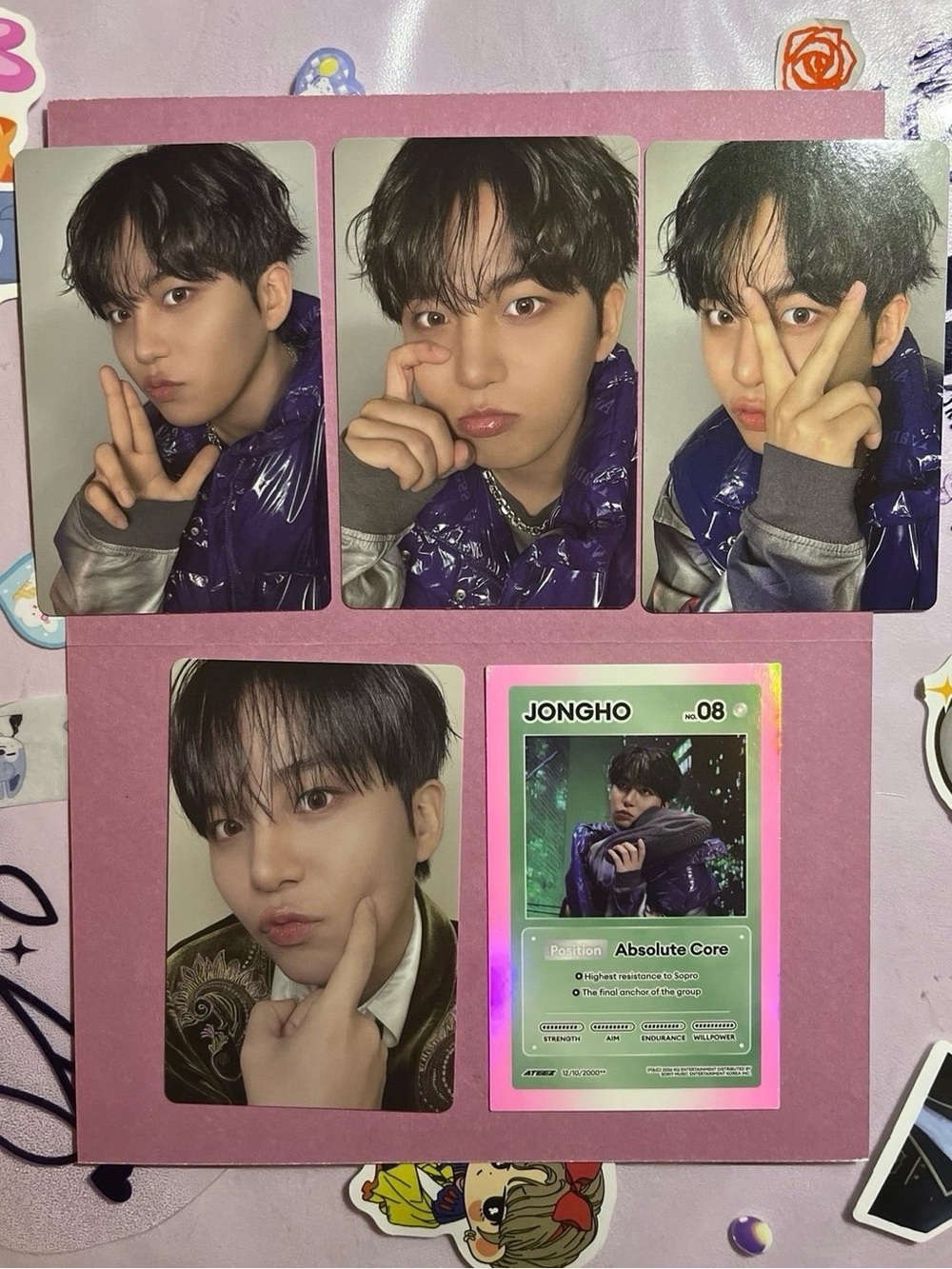 ATEEZ JONGHO Golden Hour PT 5 Set of 5 PCs